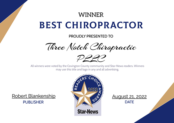 Chiropractor Andalusia AL Winner Best Chiropractor